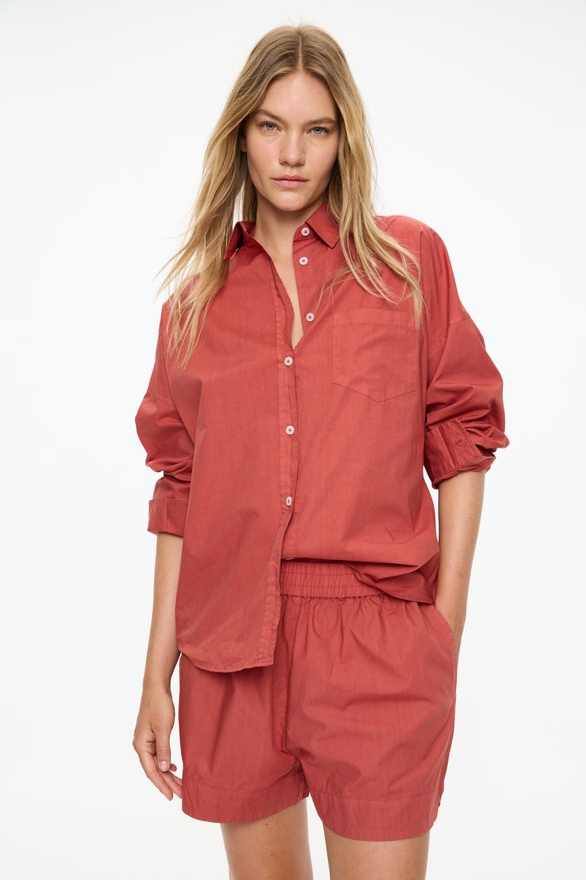 Chiara Long Sleeve Shirt Classic  - Henna