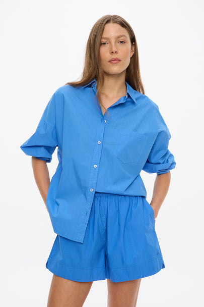 Chiara Long Sleeve Shirt - Classic - Ink Blue