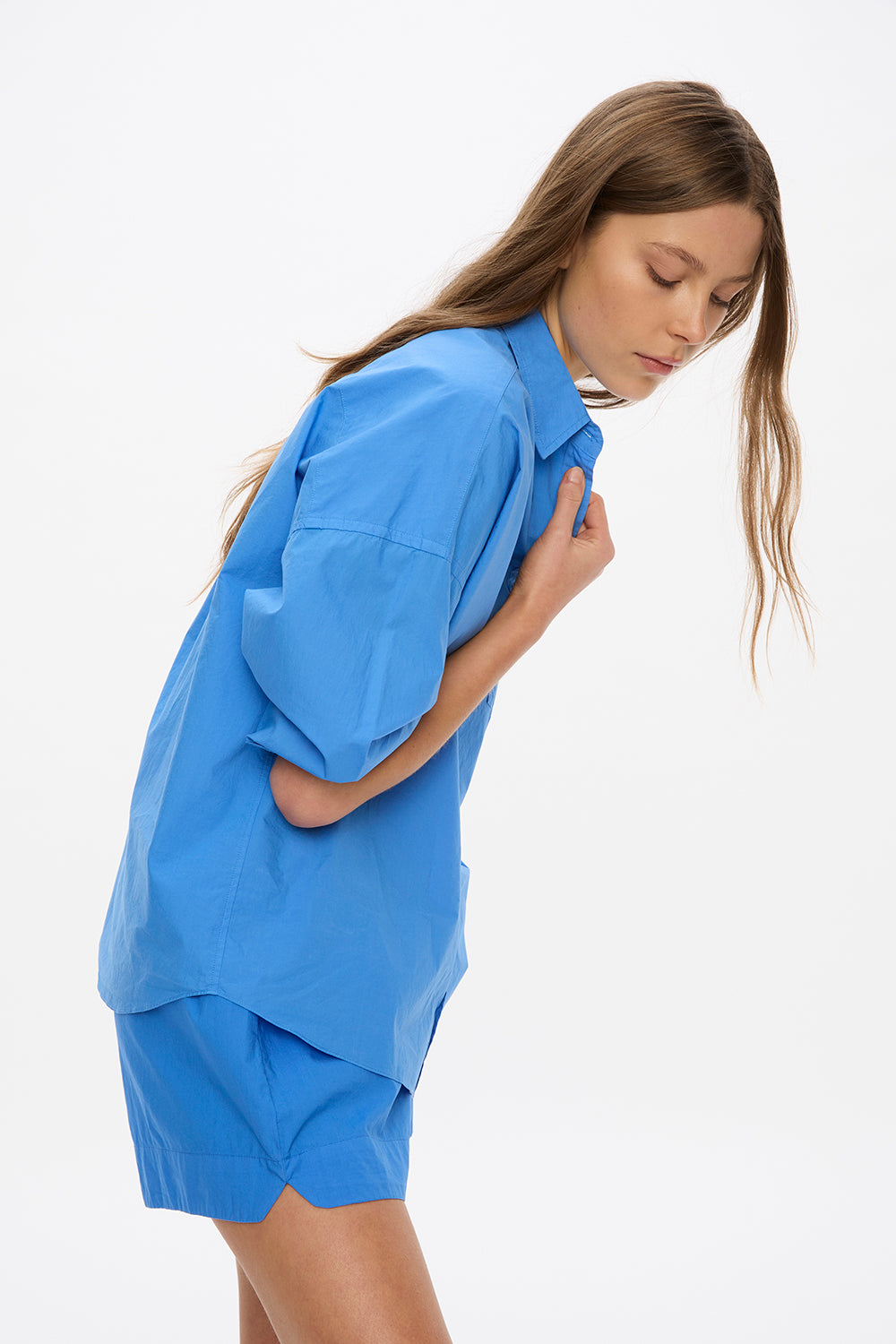 Chiara Long Sleeve Shirt - Classic - Ink Blue