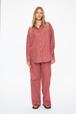 Mara Long Sleeve Shirt - Henna/Azure/Natural