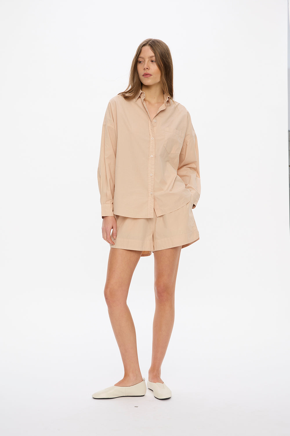 Chiara Long Sleeve Shirt - Classic  - Sand Dune