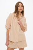 Chiara Long Sleeve Shirt - Classic  - Sand Dune