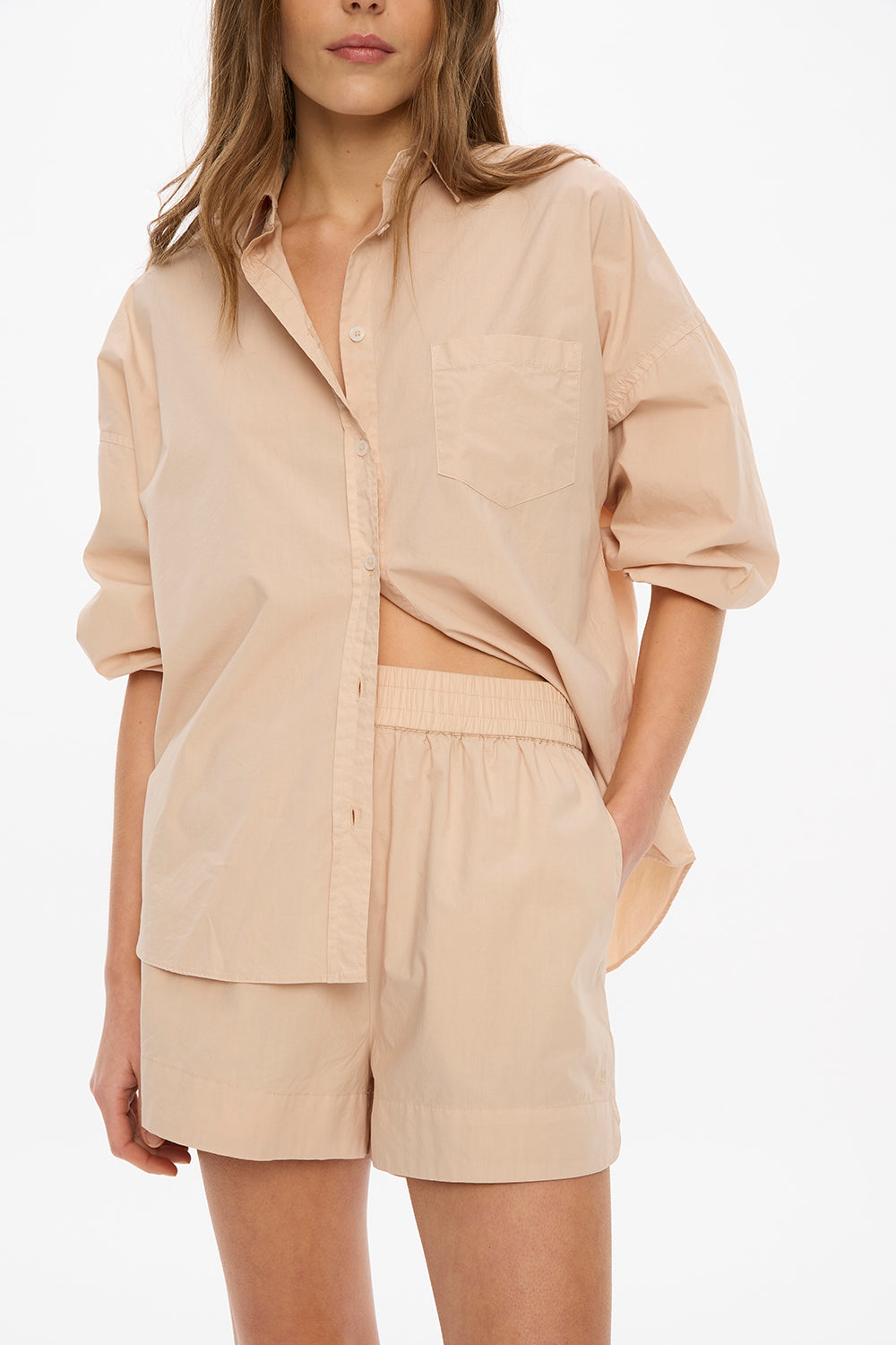 Chiara Long Sleeve Shirt - Classic  - Sand Dune