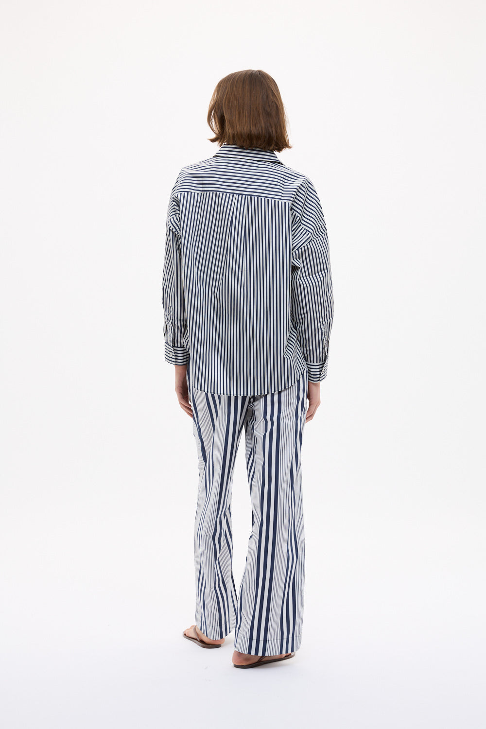 Bahia Pants Bay Stripe - Navy/ Natural