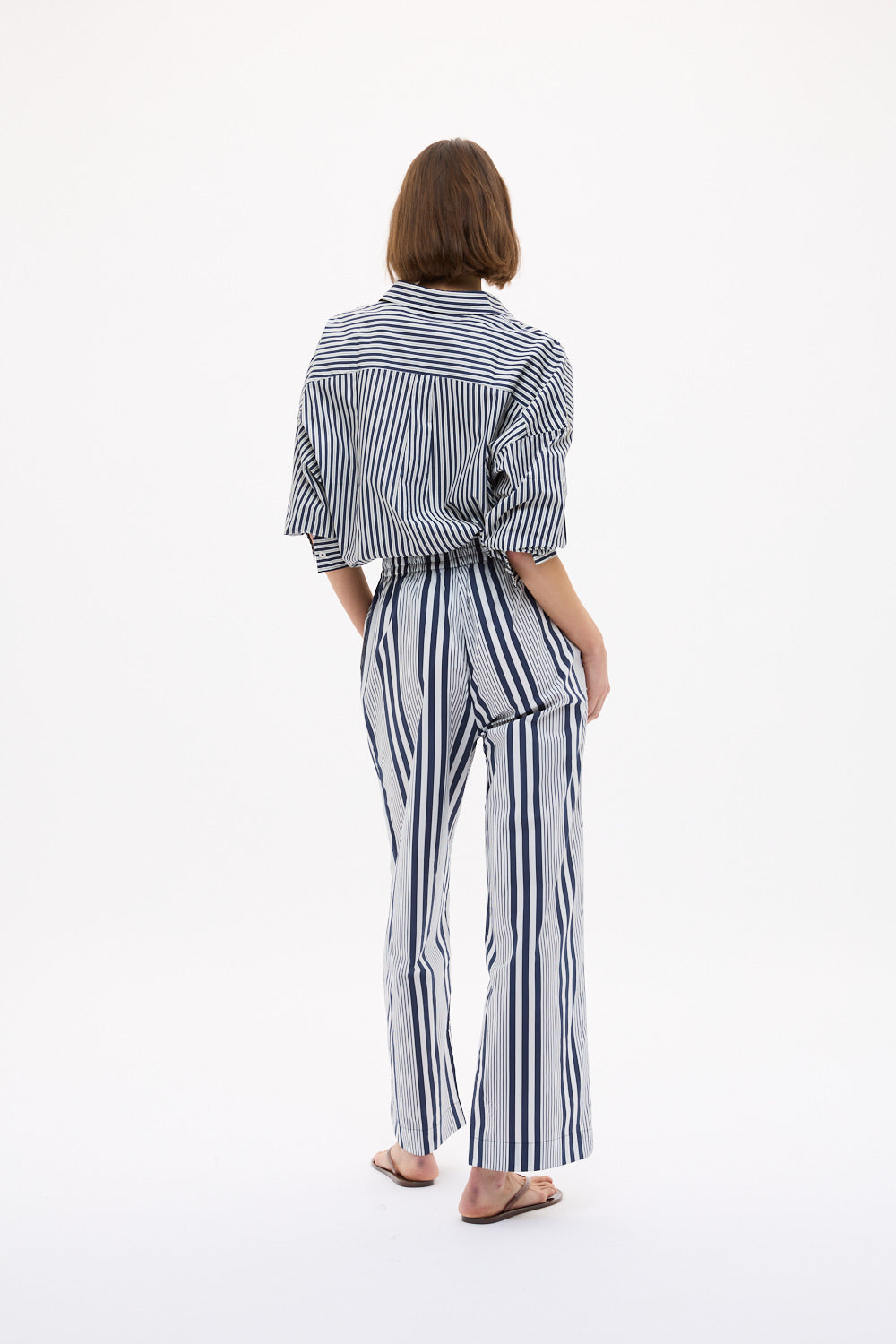 Bahia Pants Bay Stripe - Navy/ Natural