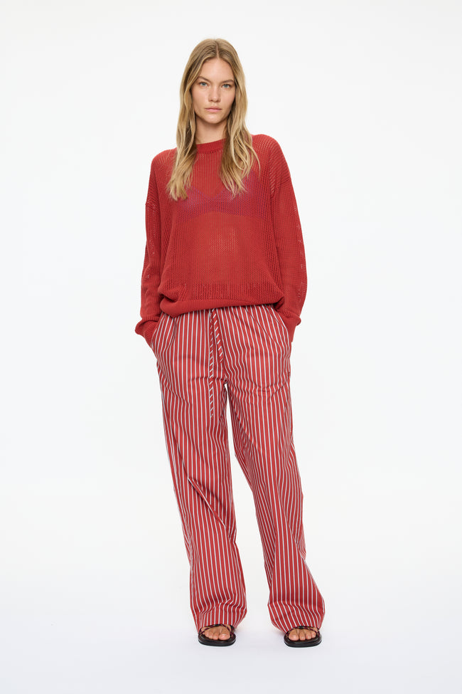 Aura Pointelle Jumper - Henna
