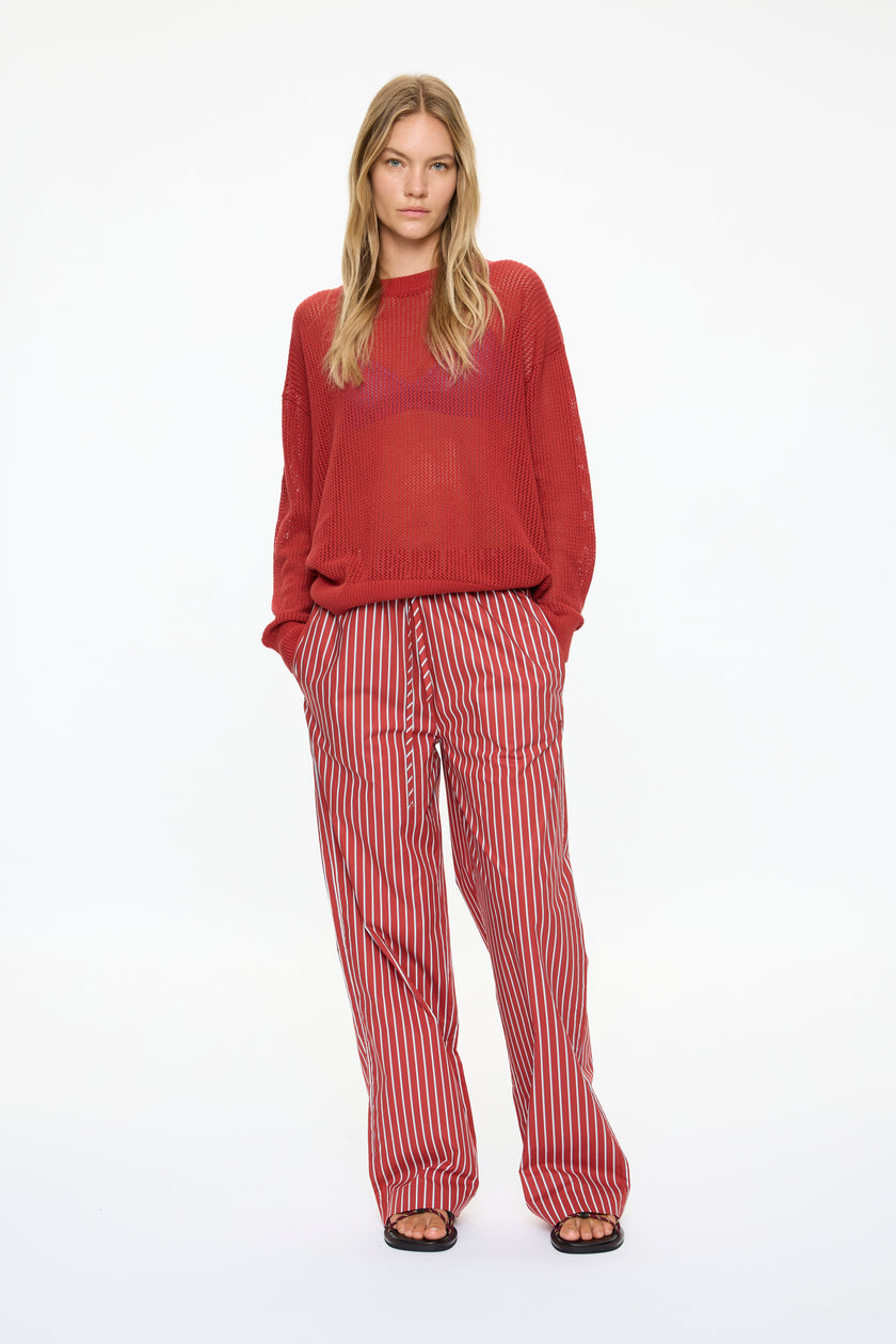 Aura Pointelle Jumper - Henna