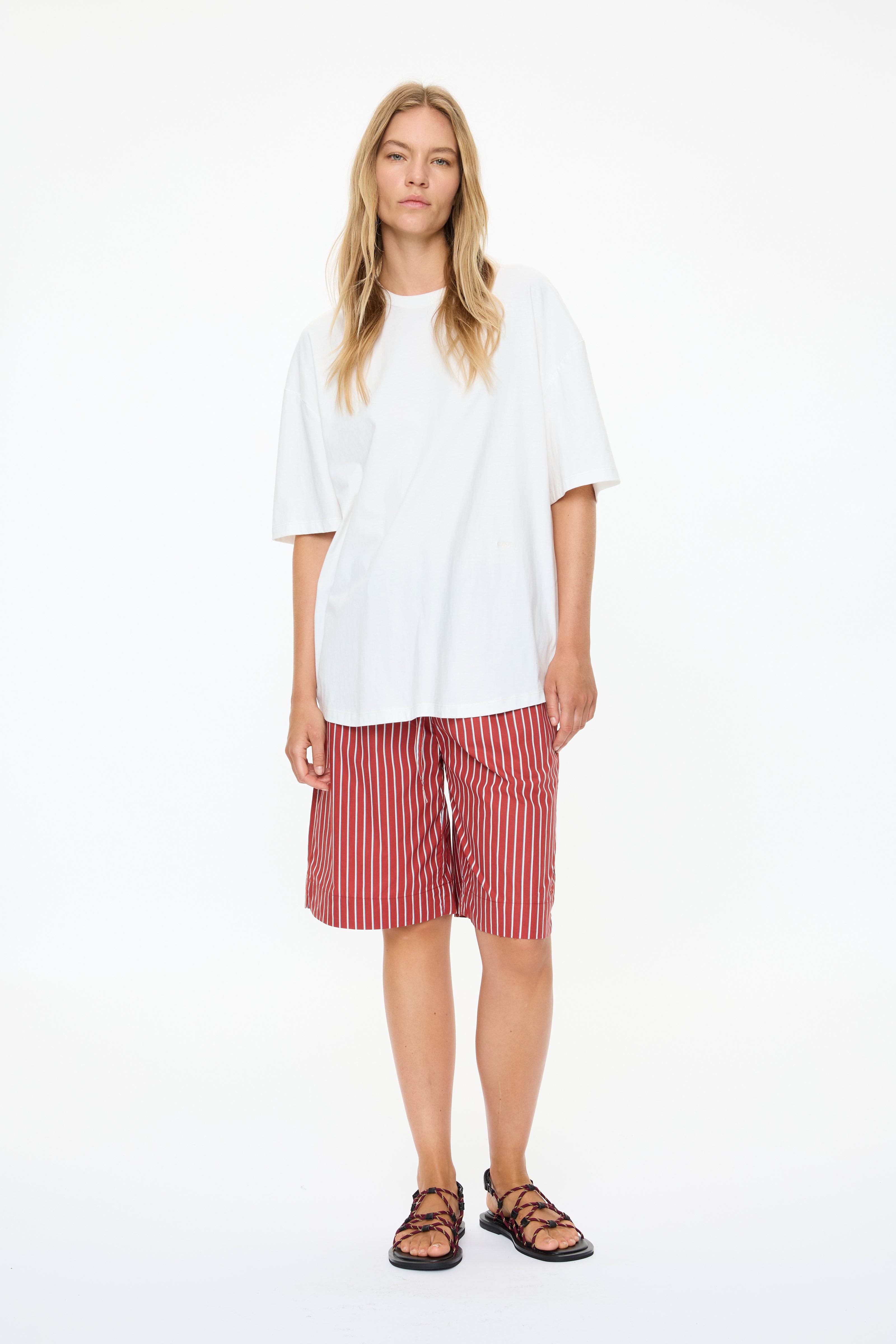 Mara Drawstring Shorts - Henna/Azure/Natural