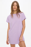 LMND Classic T-Shirt Dress - Lavender