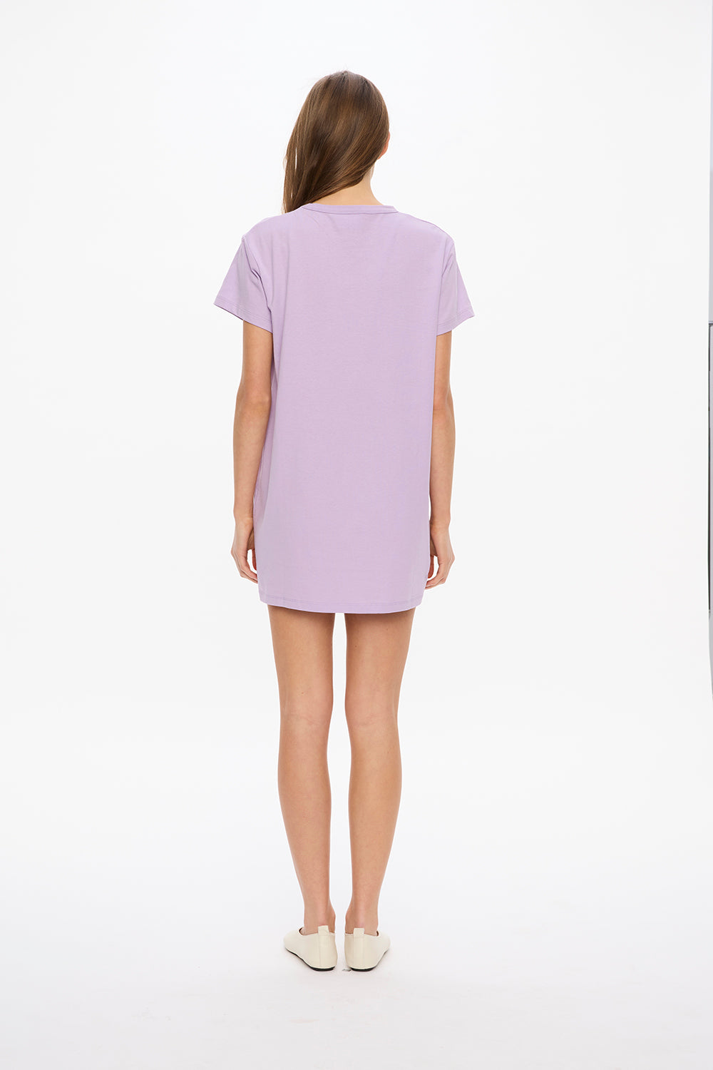 LMND Classic T-Shirt Dress - Lavender