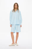 Mara Long Sleeve Shirt - Pinpoint - Delicate Blue