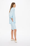 Mara Long Sleeve Shirt - Pinpoint - Delicate Blue