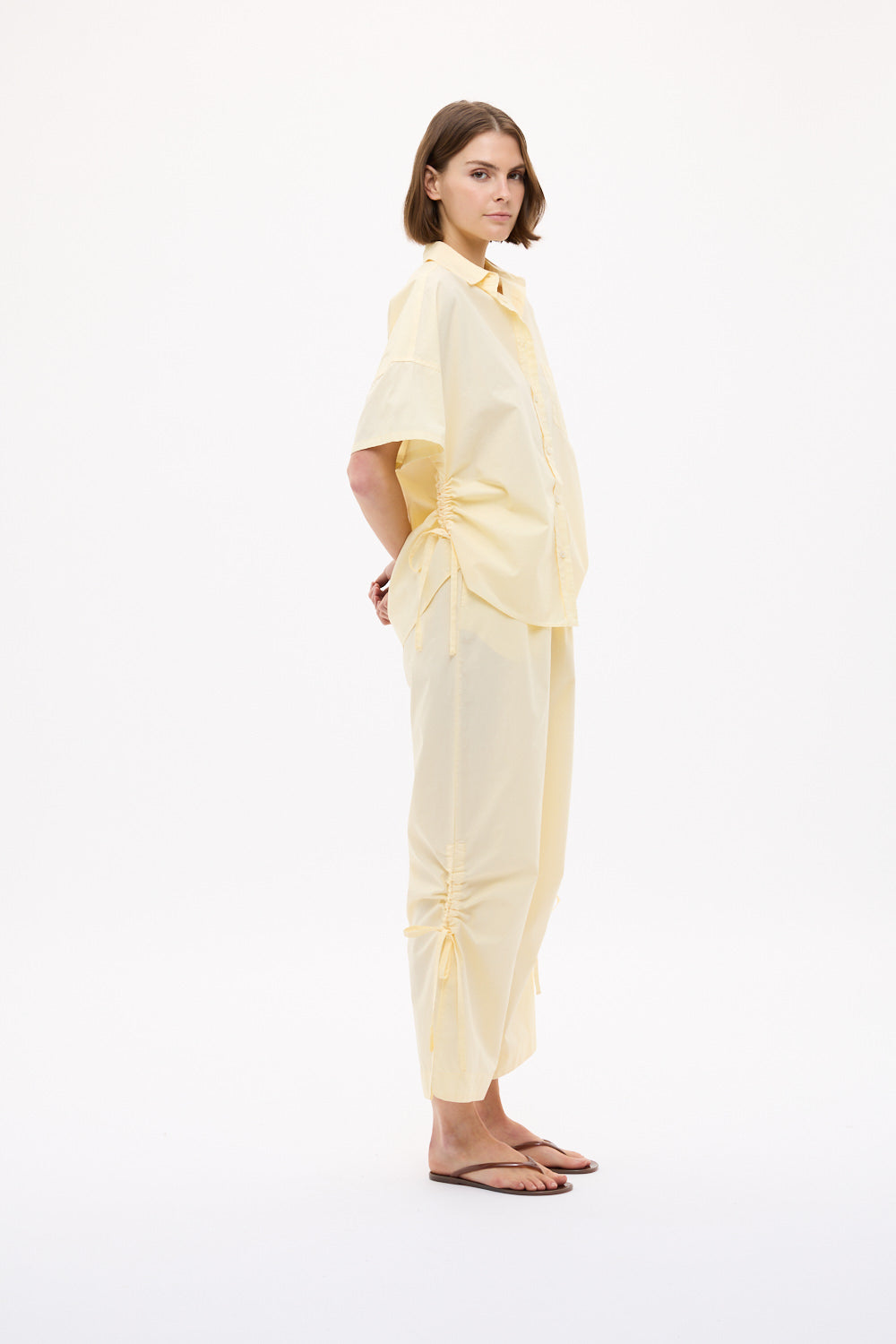 Chiara Short Sleeve Shirt Parachute - Almond Oil