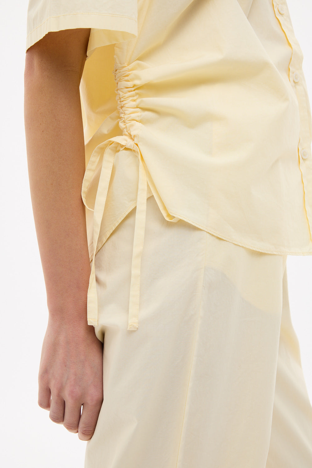 Chiara Short Sleeve Shirt Parachute - Almond Oil