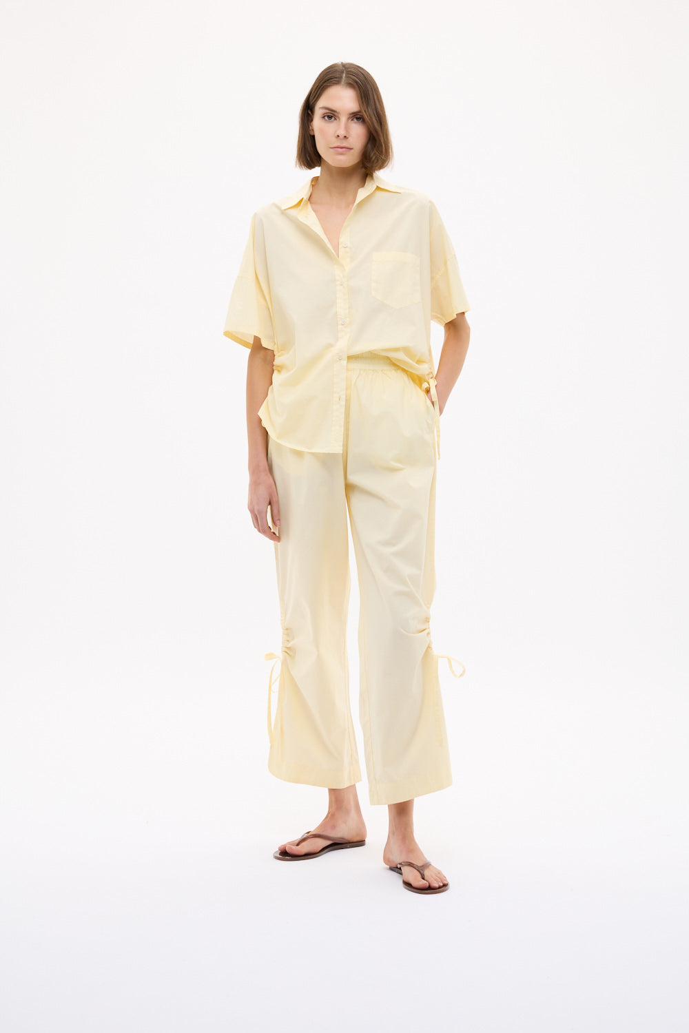 Chiara Short Sleeve Shirt Parachute - Almond Oil