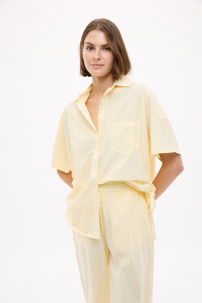 Chiara Short Sleeve Shirt Parachute - Almond Oil