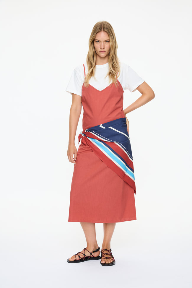 Capri Slip Midi Dress - Henna