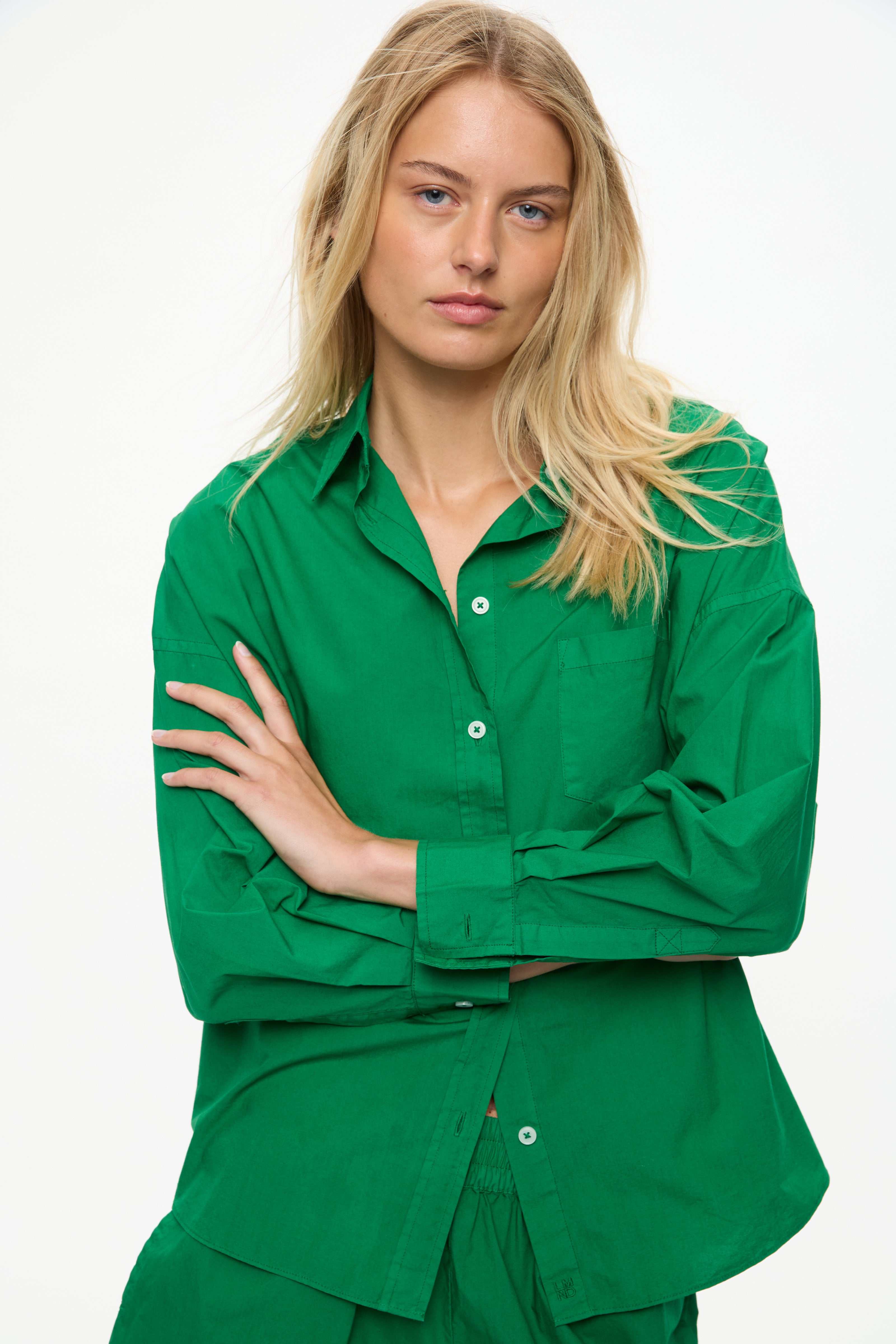 Chiara Long Sleeve Shirt Classic Green Hill
