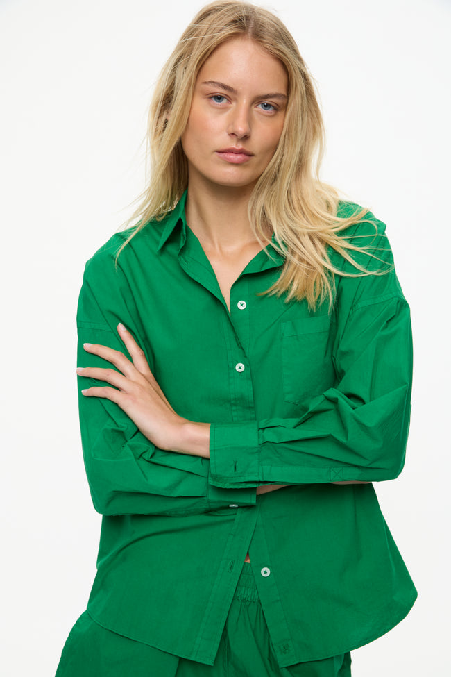Chiara Long Sleeve Shirt Classic Green Hill