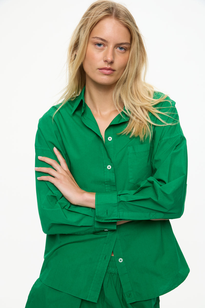 Chiara Long Sleeve Shirt Classic Green Hill