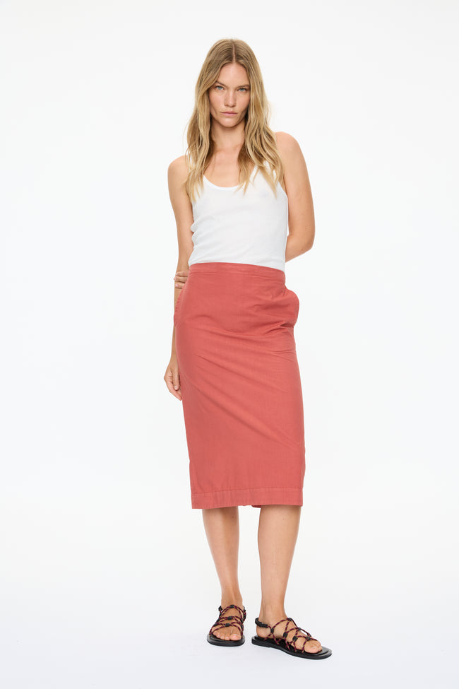 Chiara Pencil Skirt - Henna