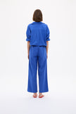 Mara Oversized Long Sleeve Shirt - Cobalt Blue