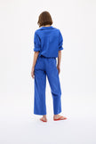 Mara Oversized Long Sleeve Shirt - Cobalt Blue