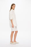 Mara Long Sleeve Shirt - Pinpoint - White