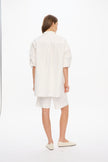 Mara Long Sleeve Shirt - Pinpoint - White