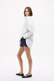 Mara Oversized Long Sleeve Shirt - White