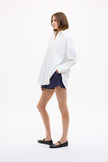 Mara Oversized Long Sleeve Shirt - White