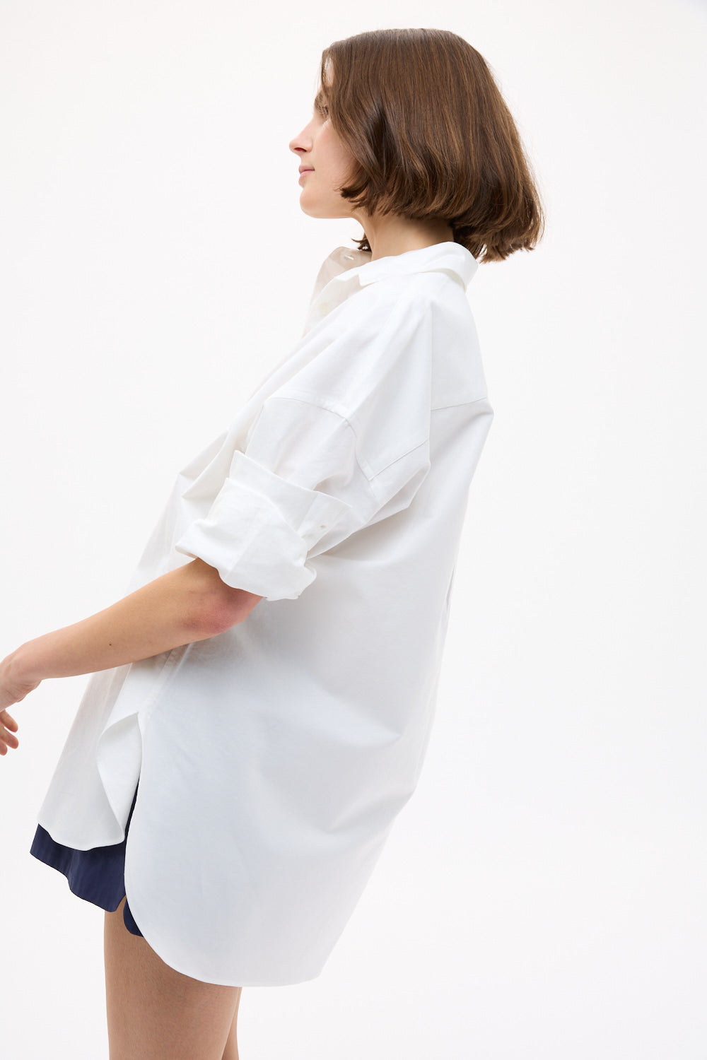 Mara Oversized Long Sleeve Shirt - White