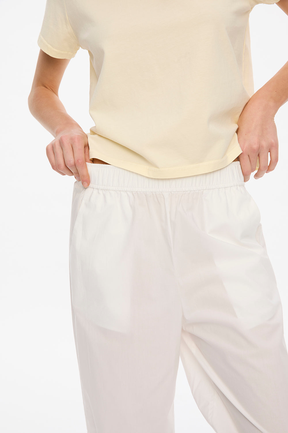Mimi Cropped Pants - White