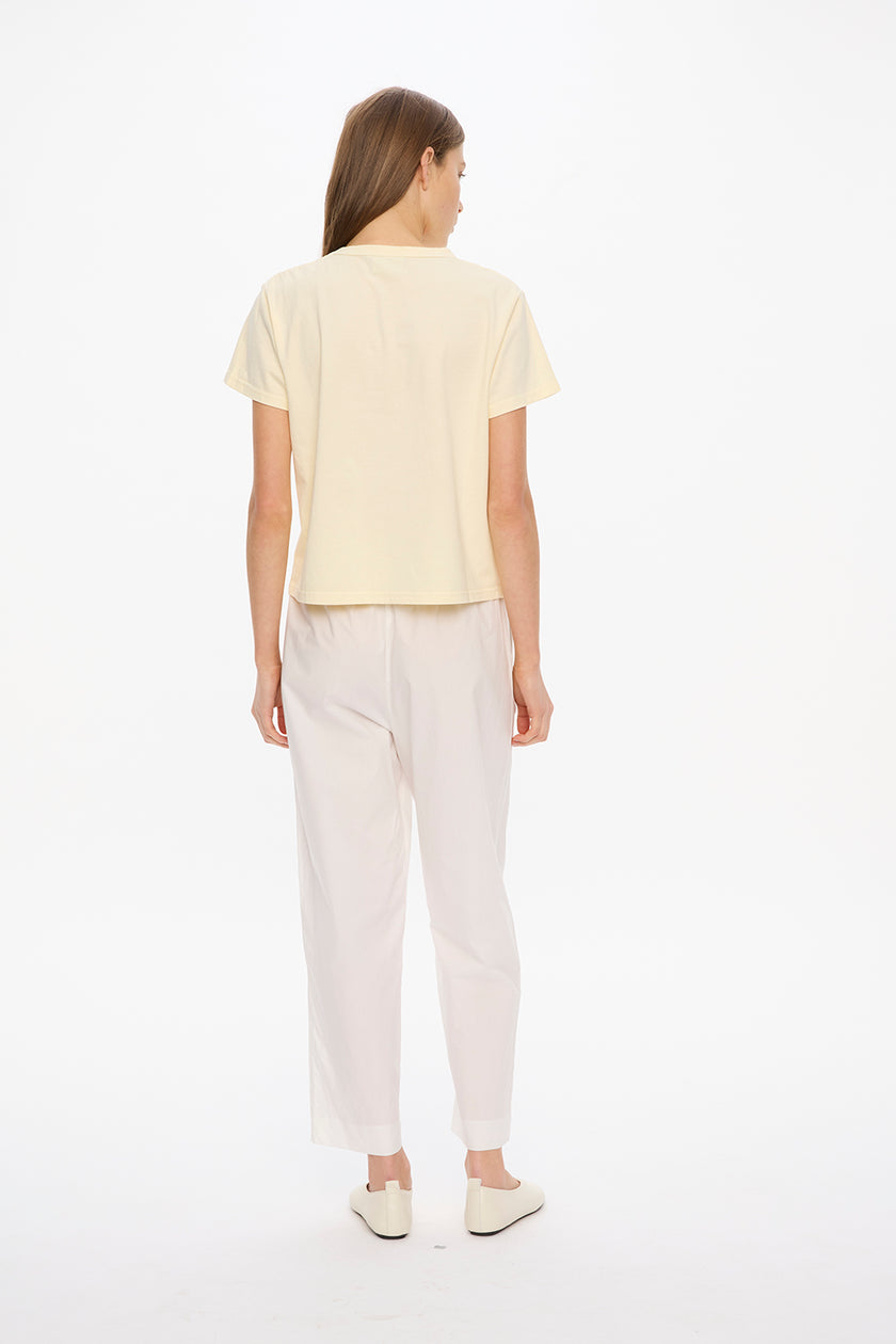 Mimi Cropped Pants - White