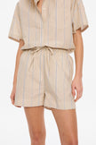 Mara Classic Drawstring Shorts	- Sand Dune/Toffee/White/Navy