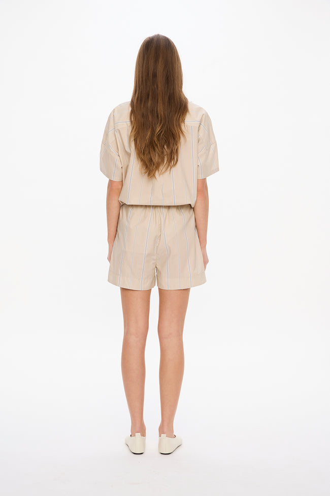 Mara Classic Drawstring Shorts	- Sand Dune/Toffee/White/Navy