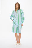 Mara Long Sleeve Shirt - Delicate Blue/White/Light Verde/Navy
