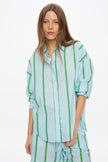 Mara Long Sleeve Shirt - Delicate Blue/White/Light Verde/Navy