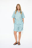 Chiara Parachute Short Sleeve Shirt Stripe - Azure/Sage/Lemon Fizz