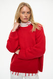 Chunky Oversized Knit - Ultra Red