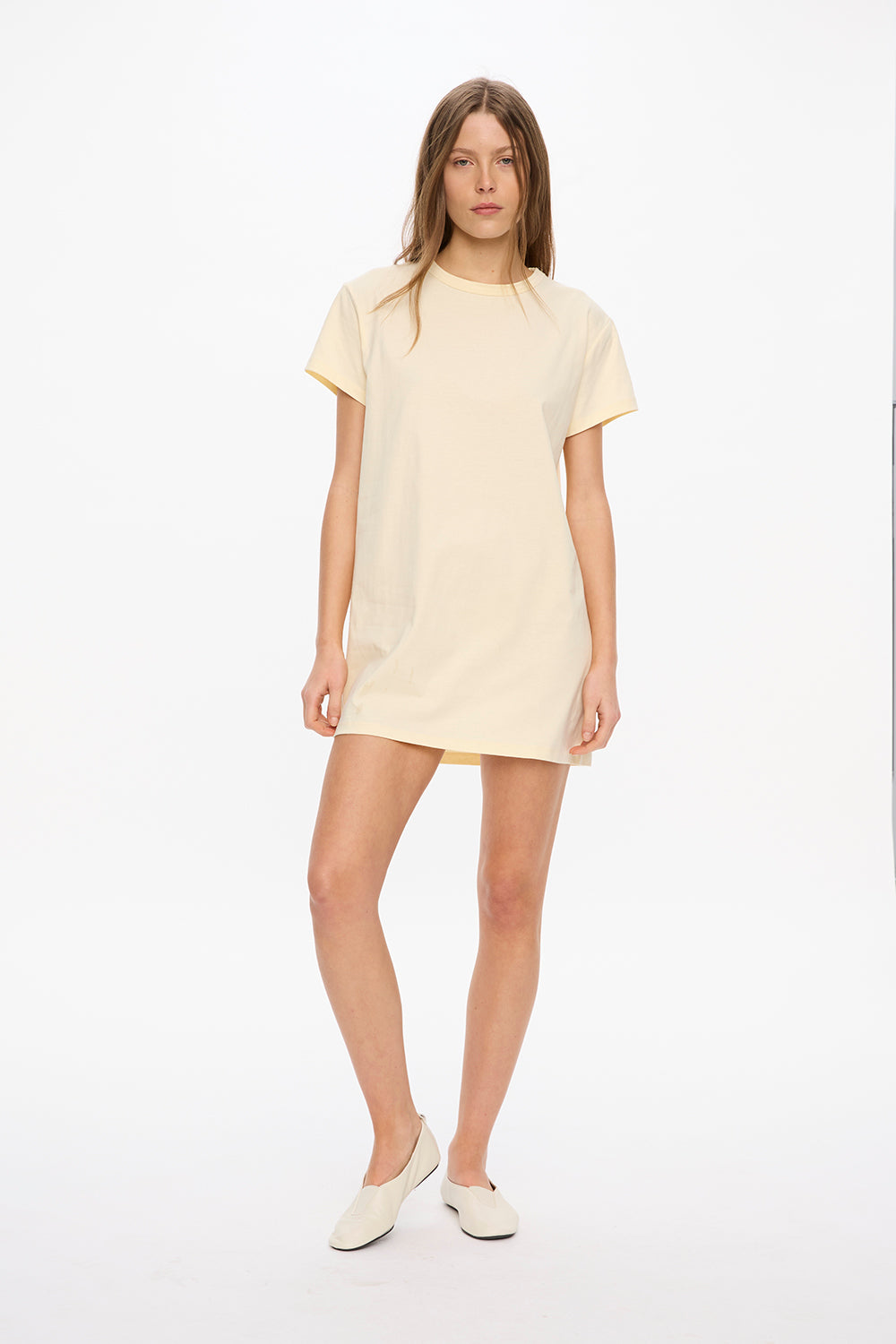 LMND Classic T-Shirt Dress - Limoncello