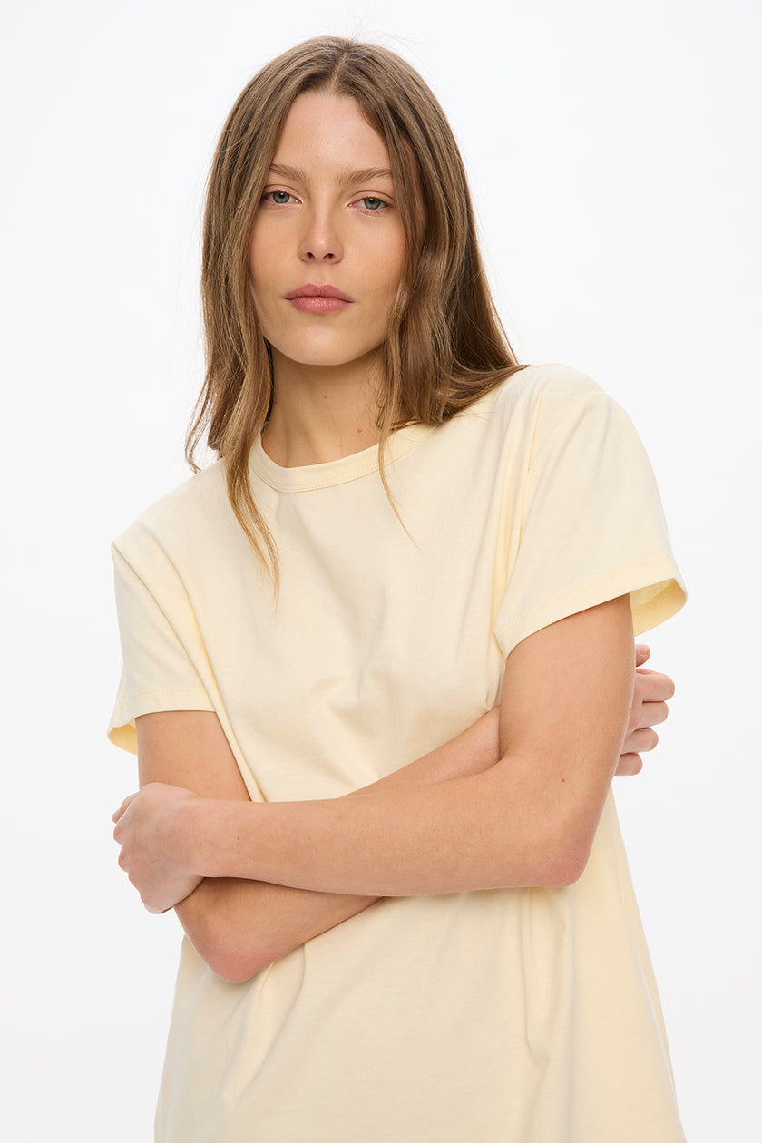 LMND Classic T-Shirt Dress - Limoncello