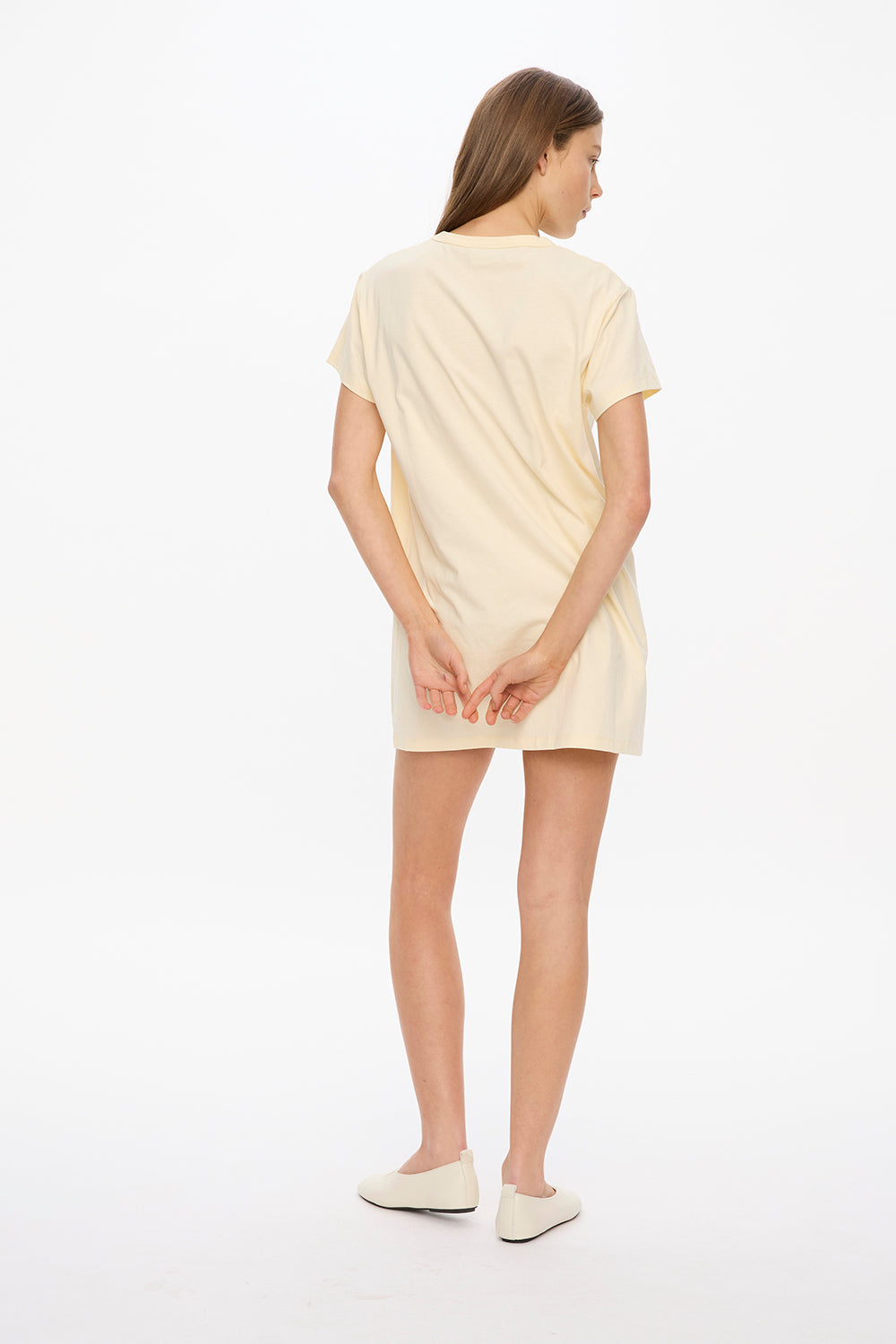 LMND Classic T-Shirt Dress - Limoncello