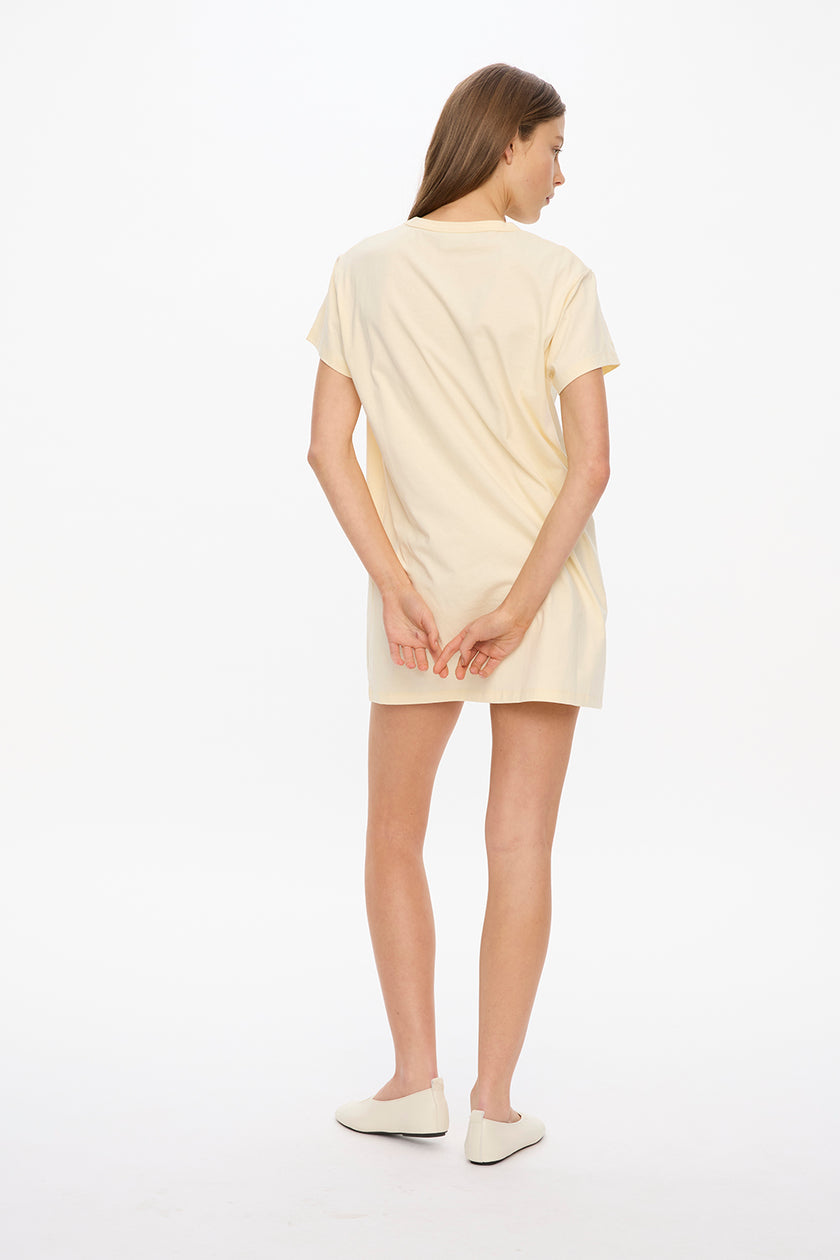 LMND Classic T-Shirt Dress - Limoncello