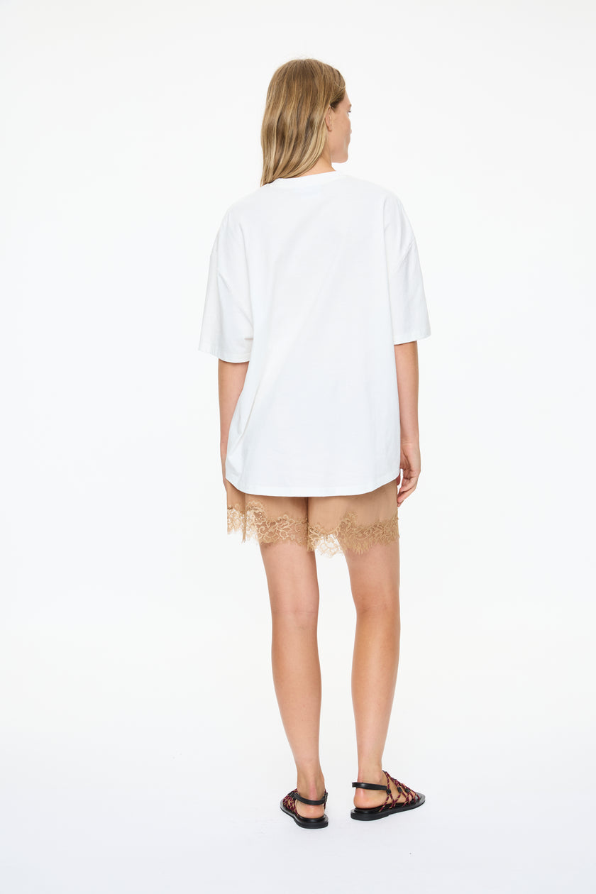 Lumi Shorts with lace trim - Toffee