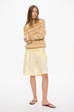 Mara Drawstring Cargo Shorts - Limoncello