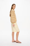 Mara Drawstring Cargo Shorts - Limoncello