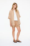 Lumi Shorts with lace trim - Toffee