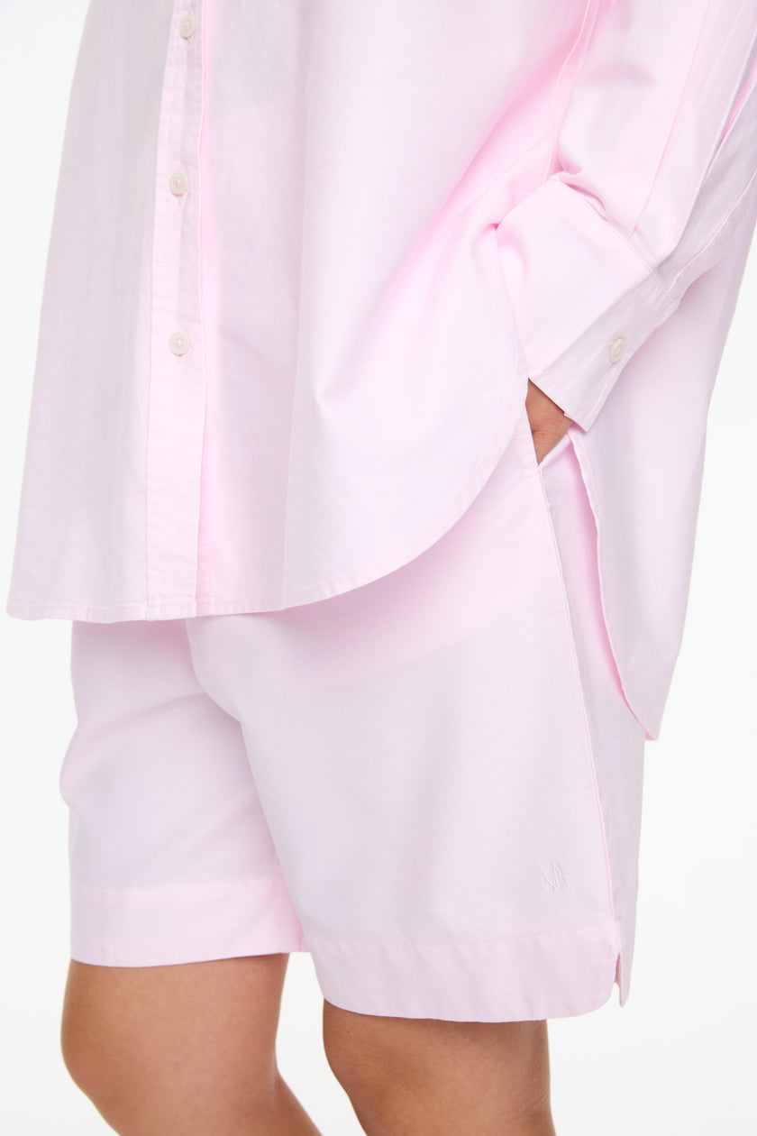 Mara Oversized Long Sleeve Shirt - Candy Floss