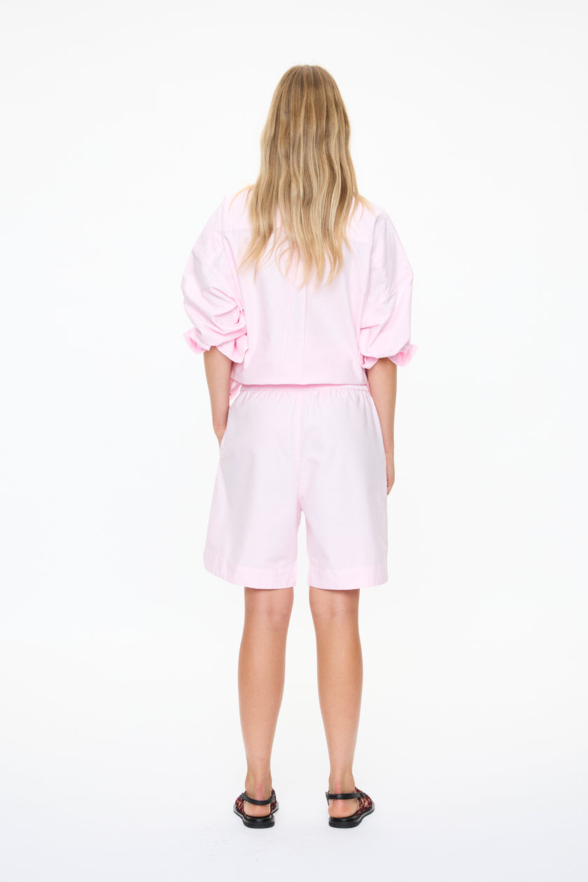Mara Oversized Long Sleeve Shirt - Candy Floss